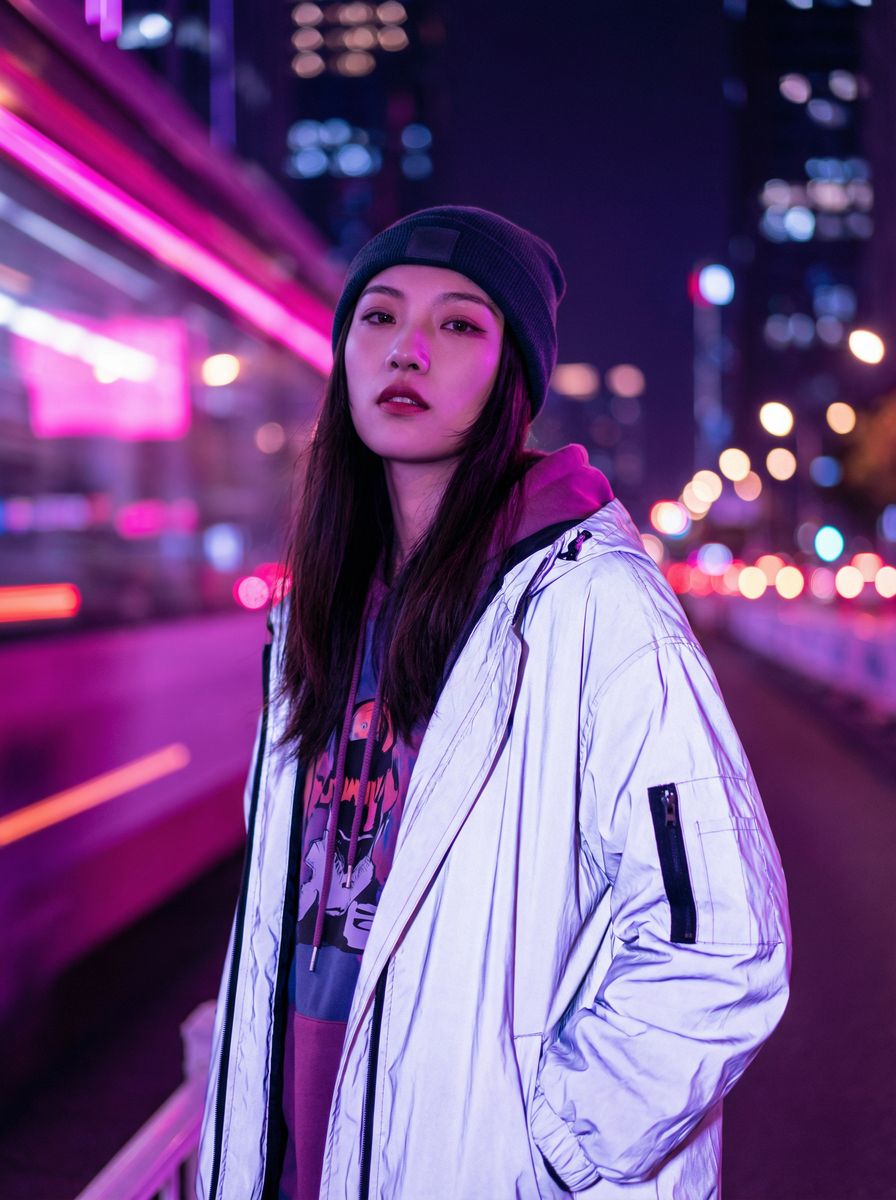 少妇城市夜景视频拍摄教程